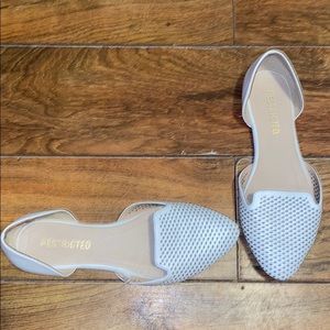 Restricted Flat Shoes w Cut Outs